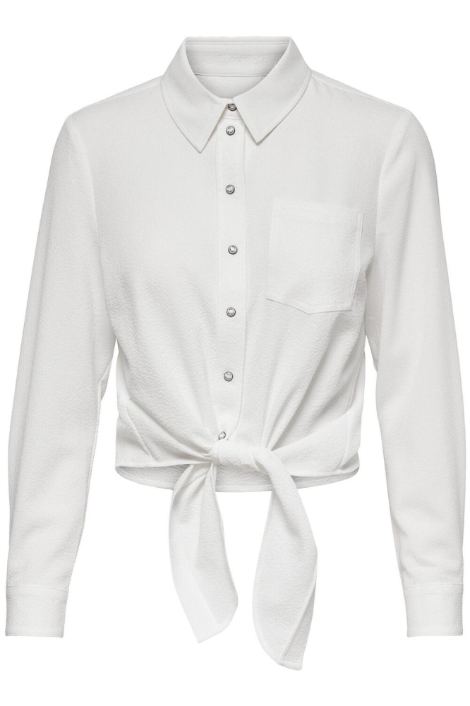 ONLLECEY LS KNOT SHIRT NOOS 15195910 Cloud Dancer